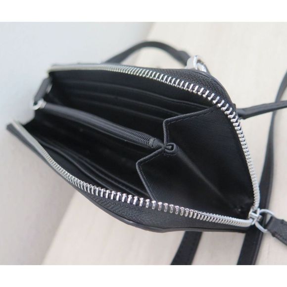 Karl Lagerfeld Paris LH2EU5BT Tan/Black Crossbody Bag Clutch Wallet Purse $128 - Picture 9 of 10